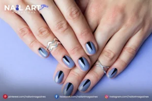 Nail Design With Lines On Side Nail Design With Lines On Side