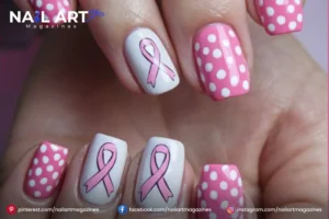 Cancer Awareness Nail Art