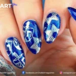 Hanukkah Nail Art