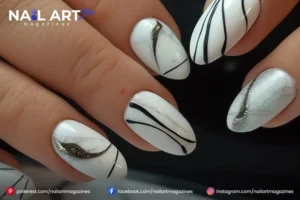 Nail Design With Lines On Side