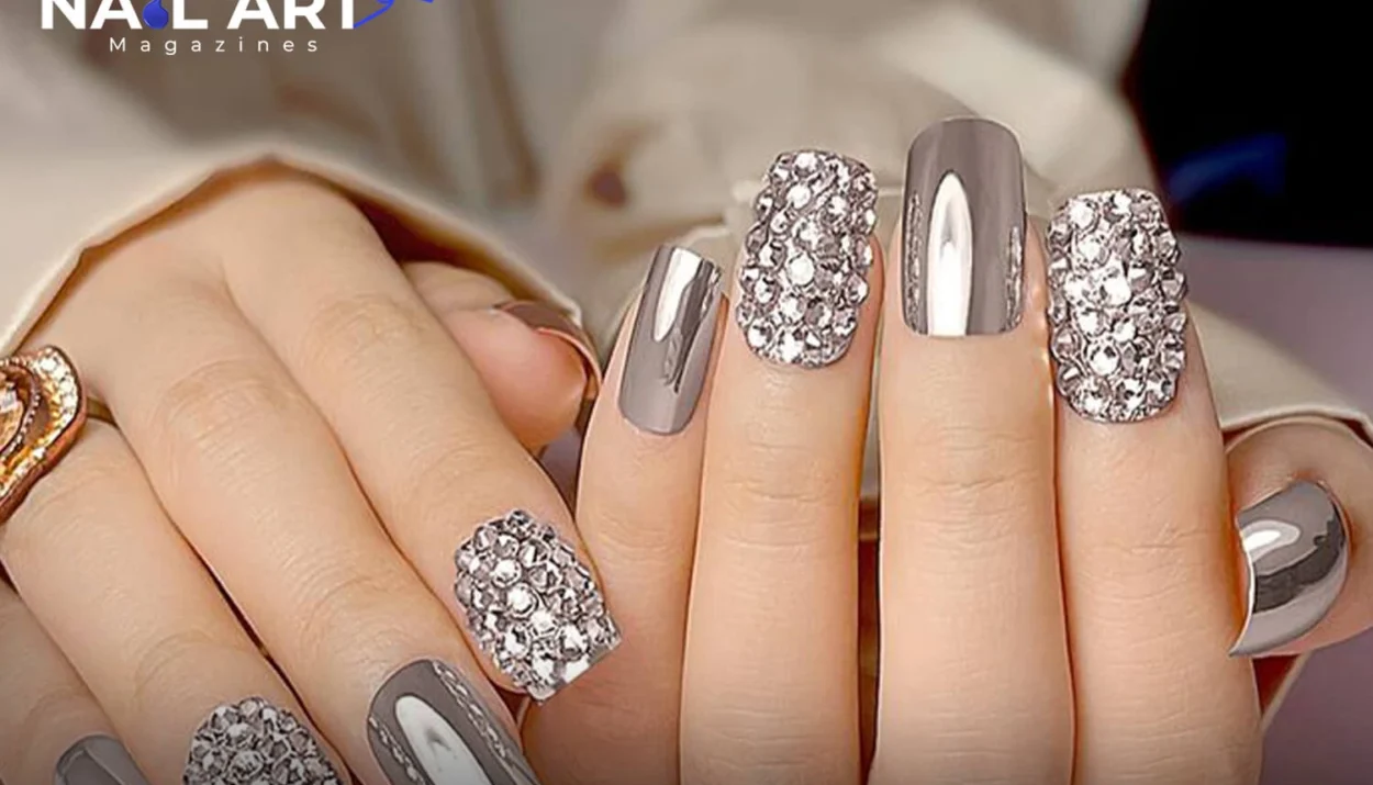 Rhinestone Nail Art