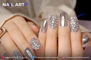 Rhinestone Nail Art