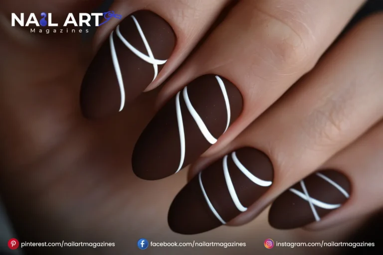 Nail Design With Lines On Side
