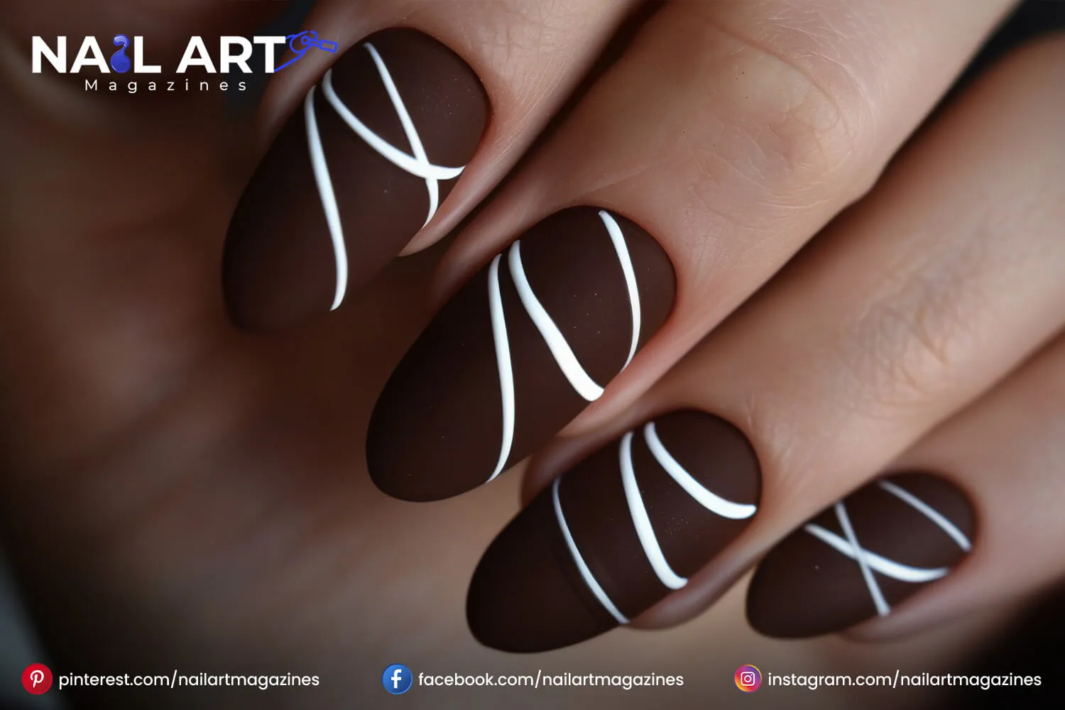 Nail Design With Lines On Side