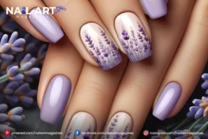 Nail Art On Purple Nails