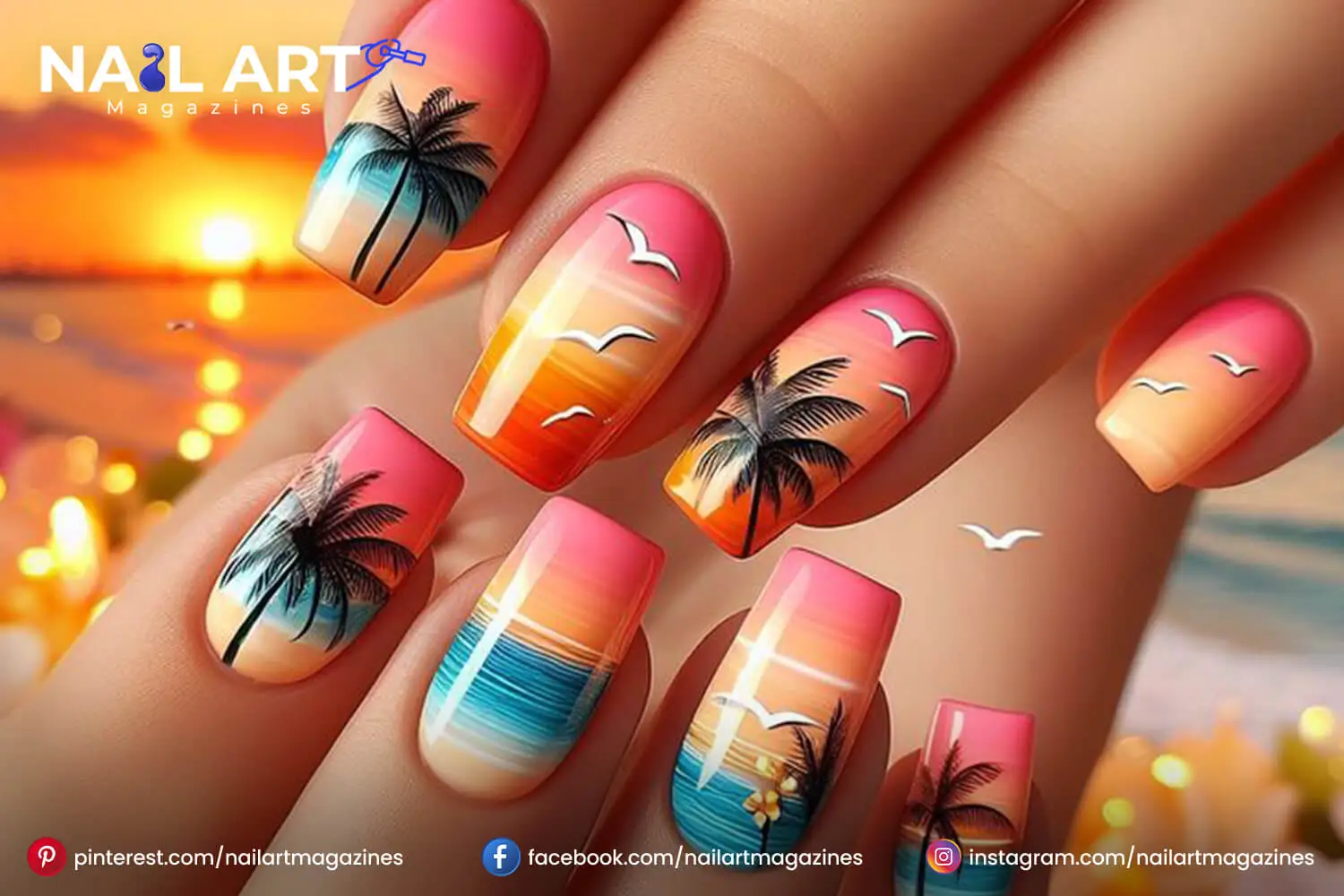 Vacation nail art - Nailartmagazines