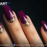 Nail Art On Purple Nails